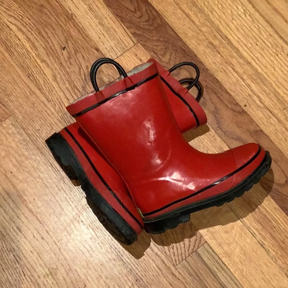 Western Chief - Kids Rain BOOTS - Size Kids US 11 - Red - Firechief 2